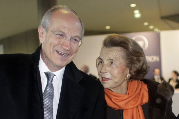 Liliane Bettencourtová a Jean-Paul Agon 