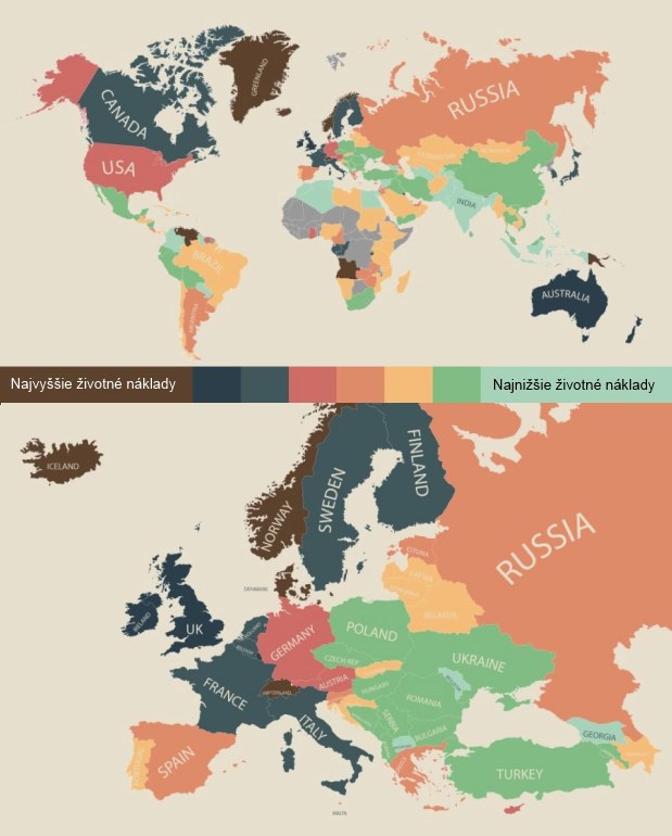 Najdrah�ie krajiny Eur�py: Slovensko v jednej kateg�rii s Litvou i Portugalskom