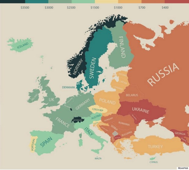 Infografika: Krajiny, kde maj� �udia najviac pe�az� na m��anie