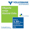 Ro�n� �rok a� 3,30 % p. a. na ro�nom term�novanom ��te od VOLKSBANK Slovensko