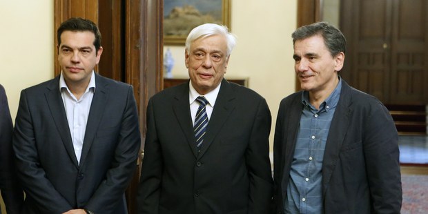 Z�ava premi�r Alexis Tsipras, prezident Prokopis Pavlopoulos a nov� financmajster Euclid Tsakalotos