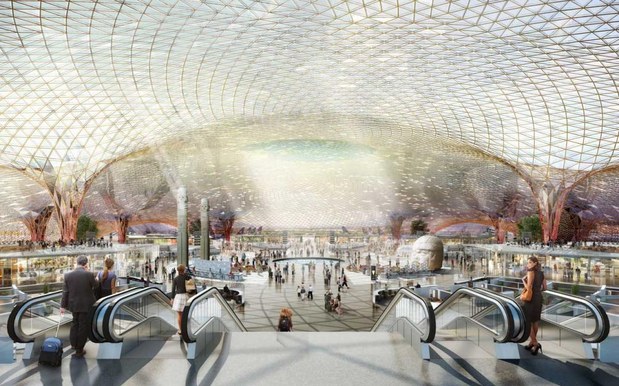 Nov� letisko vyr�a dych: Futuristick� letisko v tvare pav�ka za 9,2 miliardy dol�rov!