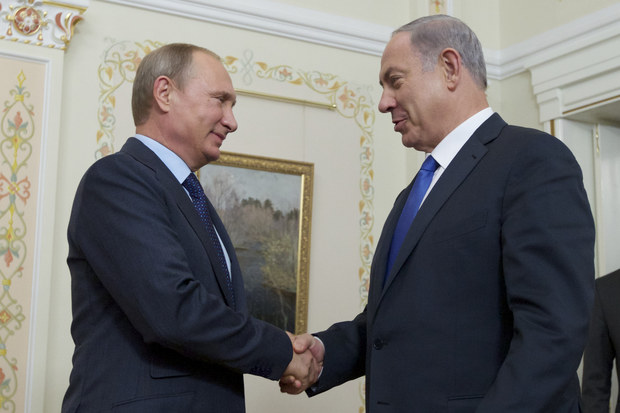 Vladimir Putin a Benjamin Netanjahu, s��asn� izraelsk� premi�r