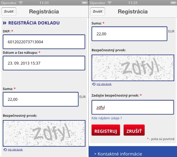 Jednoduch� registr�cia: Blo�ek sta�� odfoti� mobilom