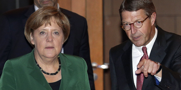 Angela Merkelov� a Eckhard Cordes