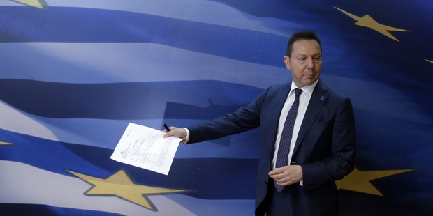 Gr�cky minister financi� Yannis Stournaras
