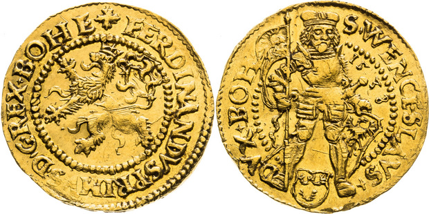 Dukát Ferdinand I., vyvolávacia cena 30 tisíc eur