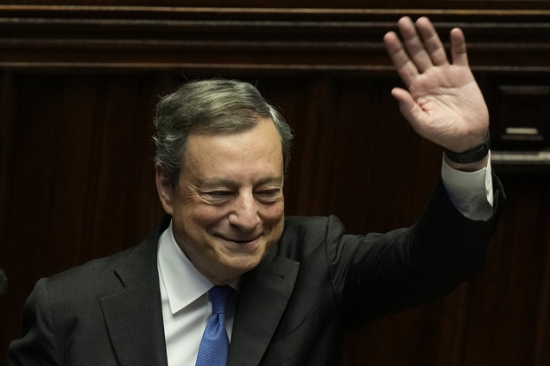 Odchádzajúci taliansky premiér Mario Draghi