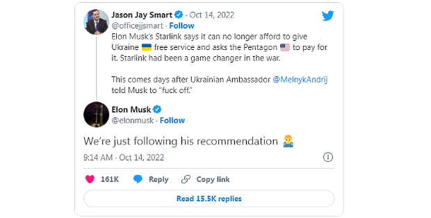 Musk: SpaceX nem��e financova� Starlink na Ukrajine donekone�na